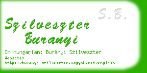 szilveszter buranyi business card